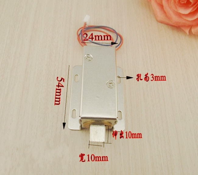 Cabinet Door Electric Lock Assembly Solenoid DC 12V For Drawer S