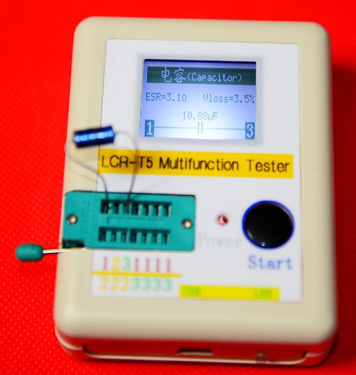 Transistor Tester Diode Triode Capacitance ESR Meter Mos + CASE