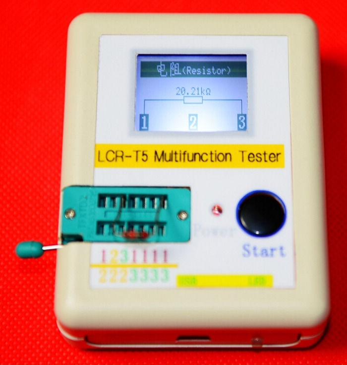 Transistor Tester Diode Triode Capacitance ESR Meter Mos + CASE