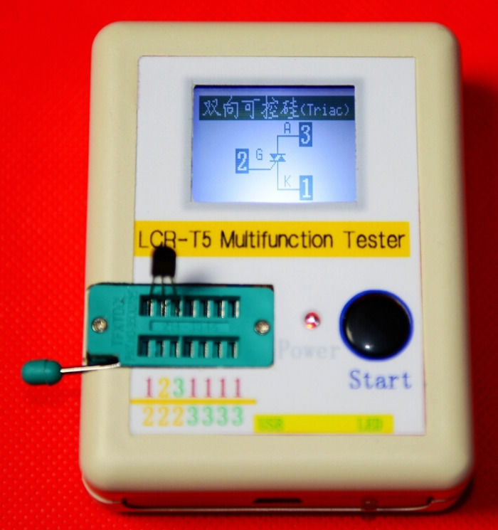 Transistor Tester Diode Triode Capacitance ESR Meter Mos + CASE