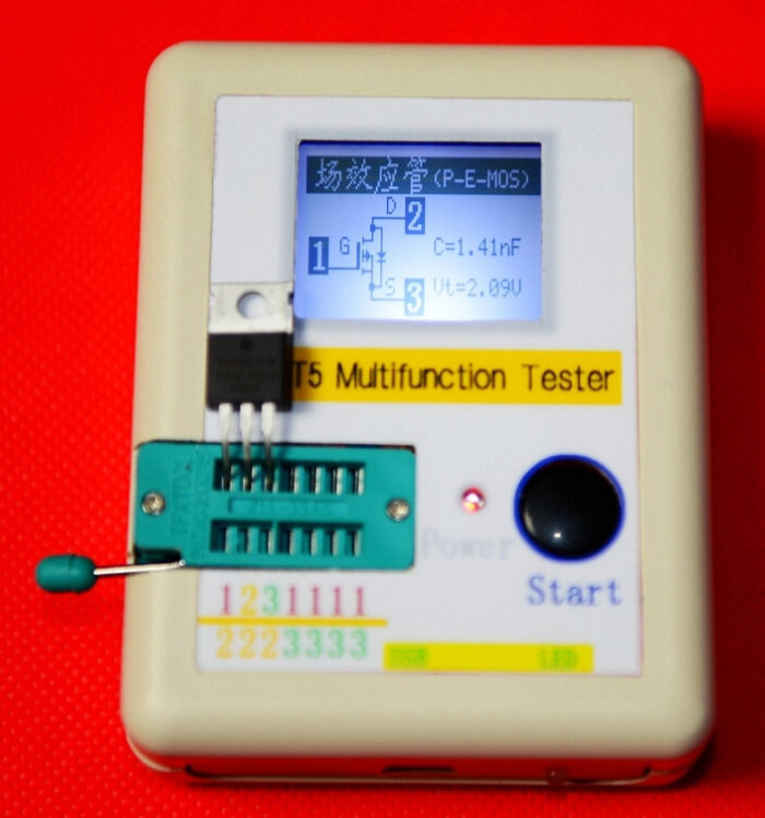 Transistor Tester Diode Triode Capacitance ESR Meter Mos + CASE