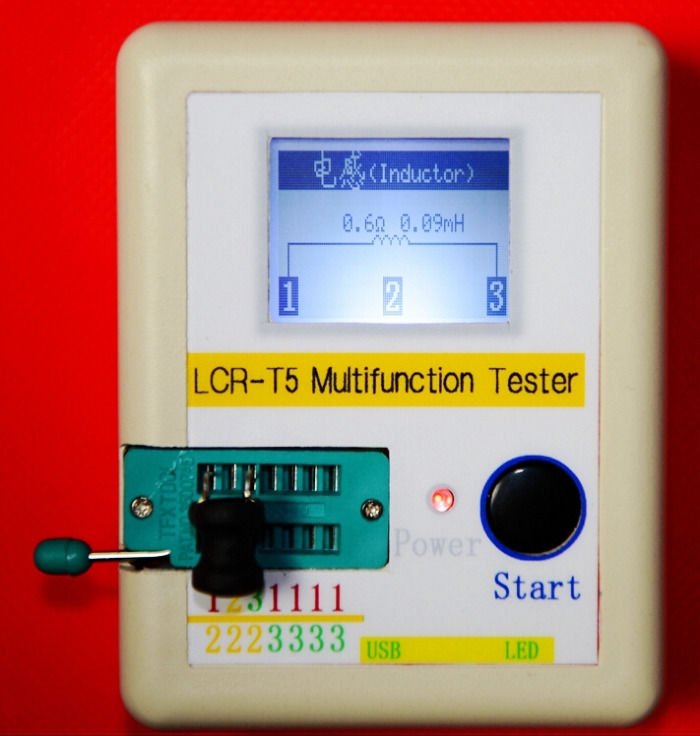 Transistor Tester Diode Triode Capacitance ESR Meter Mos + CASE