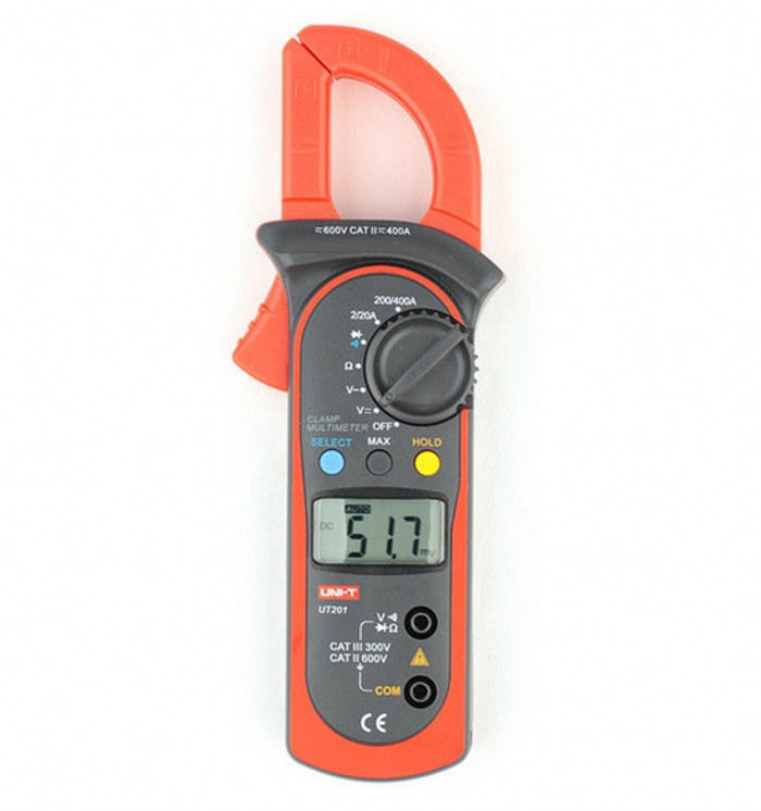 UNI-T UT201 Digital Auto Range Clamp Multimeter Tester Meter DMM