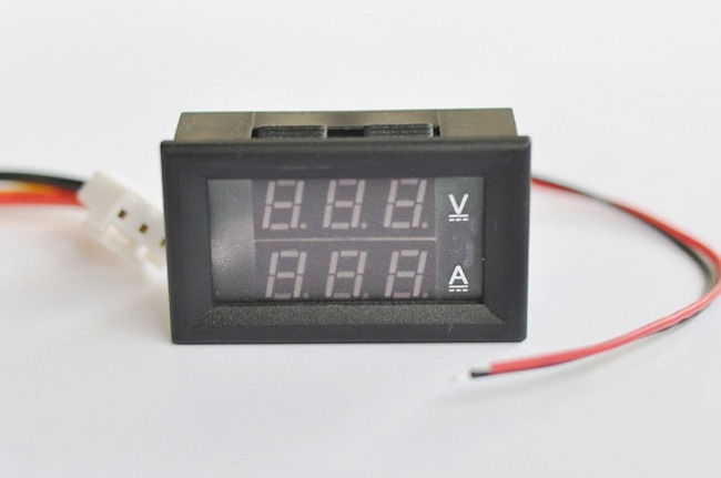 DC 0-300V 500A Dual LED Digital Volt Amp Voltage Power Meter + 5