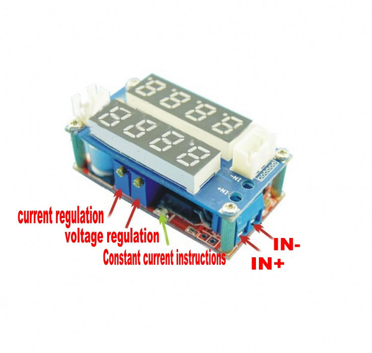 New 5A Adjustable CC/CV Current Voltage Step Down Module LED Pan