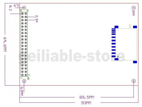 3.2" inch TFT LCD Module Display 320x240 + Touch Panel PCB