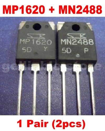 1 Pair MP1620 + MN2488 Power Transistor [ 2 pcs ] - Click Image to Close