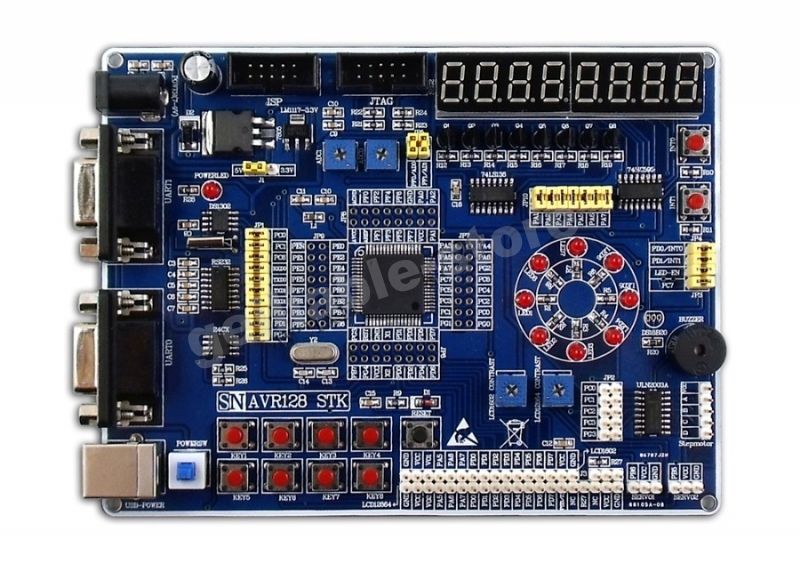 ATMEL AVR ATMEGA128 Mega128 Development Board Kit New