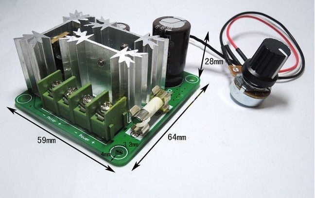 6V-90V 15A Pulse Width PWM DC Motor Speed Controller Switch 12v