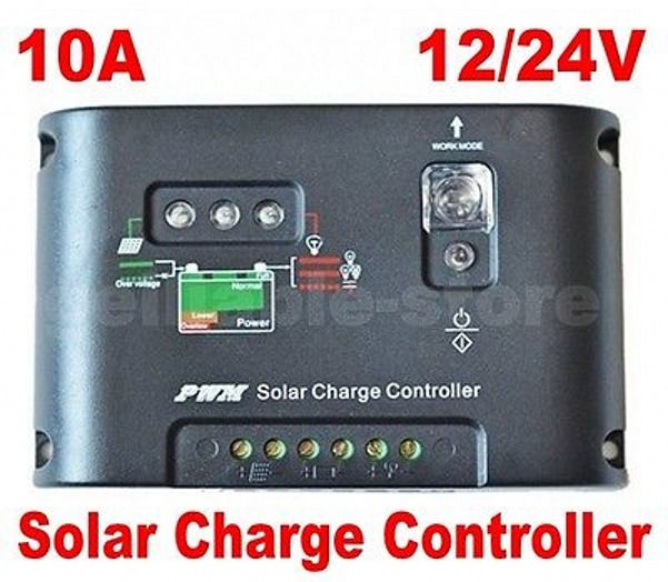 10A 12V/24V PWM Solar Street Light Panel Charge Controller Regul