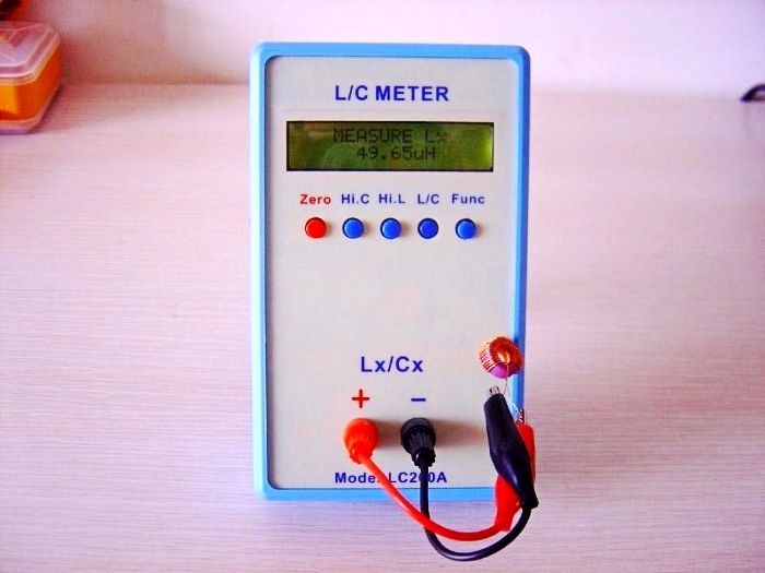 New L/C Inductance Capacitance Multimeter Meter LC200A Tool - Click Image to Close