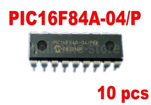 10 pcs Microchip PIC16F84A-04/P PIC16F84A 16F84A DIP-18 New - Click Image to Close