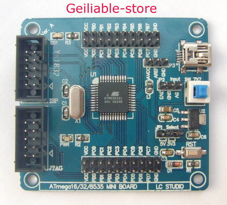 Development Board core board for Atmega32 Mega32 AVR - Click Image to Close