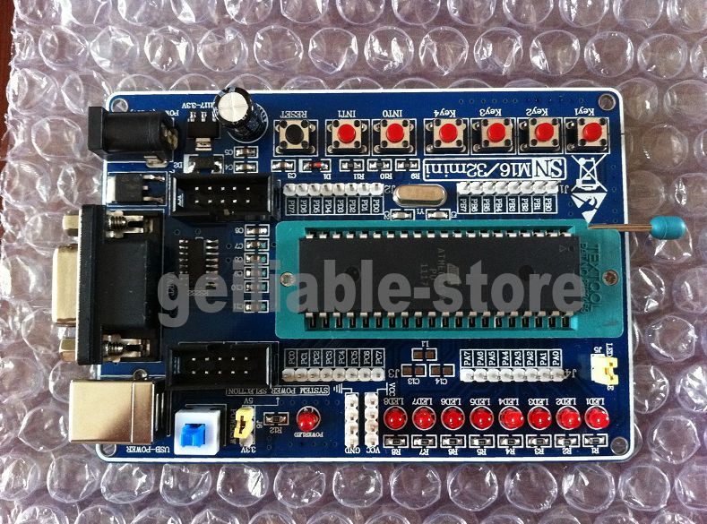 New Development Board Kit for ATMEL AVR Atmega16 Mega16