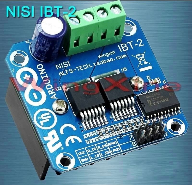 New Double BTS7960B 43A Motor Driver High-power Module/smart Car - Click Image to Close