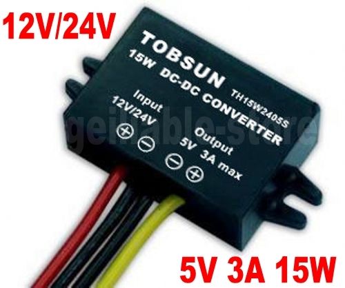 DC/DC Converter Regulator 12V Step down to 5V 3A 15W