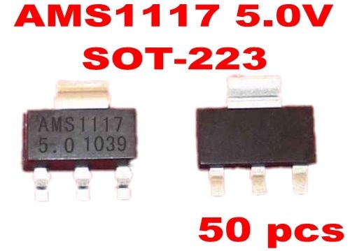 50 pcs AMS1117 LM1117 1117 5.0V 1A Voltage Regulator 5V - Click Image to Close