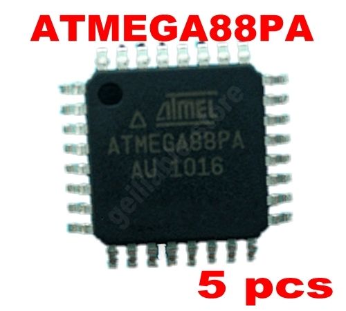 5 pcs ATmega88PA-AU ATmega88 mega88PA-AU MCU AVR TQFP-32 New - Click Image to Close