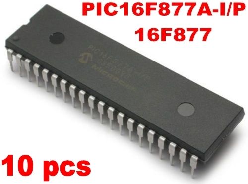 10 pcs Microchip Microcontroller PIC16F877A-I/P 16F877A New - Click Image to Close