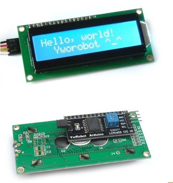 New Arduino IIC/I2C/TWI 1602 Serial LCD Module Display Blue - Click Image to Close