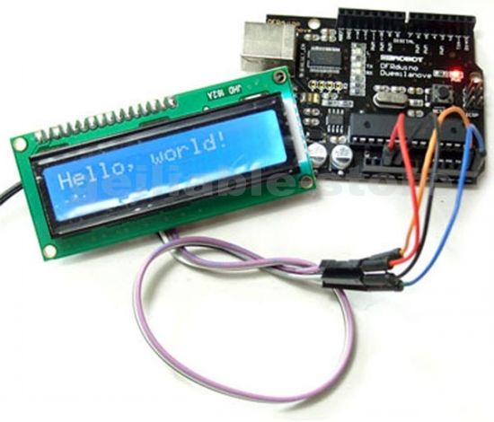 New Arduino IIC/I2C/TWI 1602 Serial LCD Module Display Blue