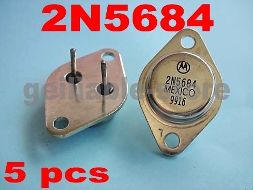 5 pcs Hight Power Transistor 2N5684 BY MOT TO-3 New