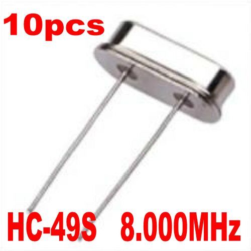 10 pcs 8.000MHZ 8 MHZ 8M HZ Crystal Oscillator HC-49S - Click Image to Close