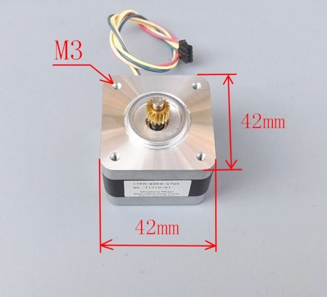 5 pcs CNC Nema 17 Stepper Motor 5V 1.2A 2-phase 4-wire 2.6kg.cm