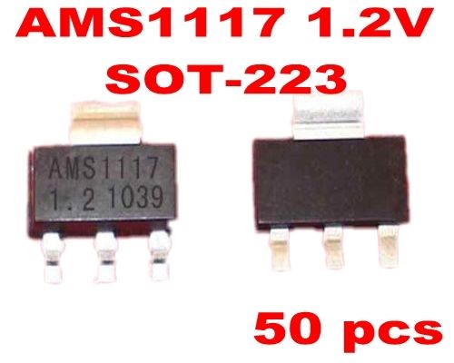 50 pcs AMS1117 LM1117 1117 1.2V 1A Voltage Regulator SOT-223 - Click Image to Close