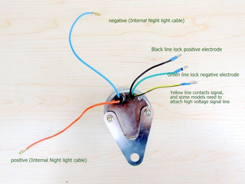 Universal 13000RPM Scooter Analog Tachometer Gauge Night light f