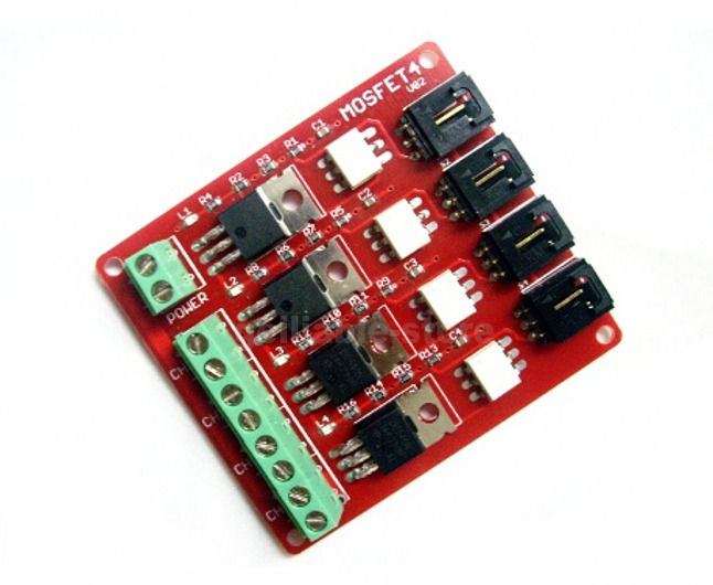 Four Channel 4 Route MOSFET Button IRF540 V2.0 MOSFET Switch Mod - Click Image to Close