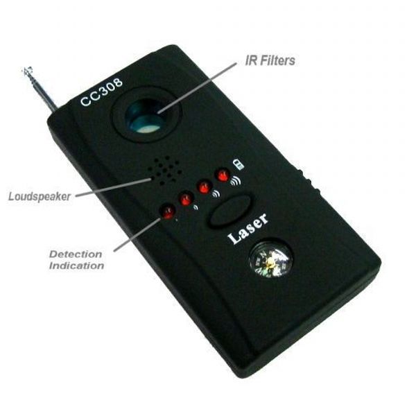 CC308 Full Range Camera and Bug Detector - RF Hidden Camera GPS