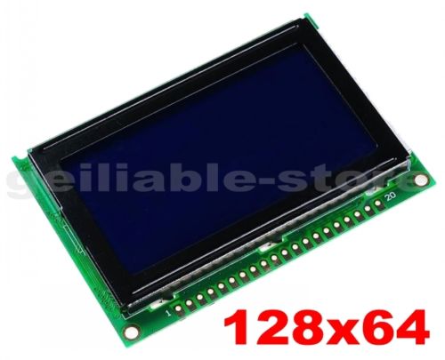 12864 128x64 Dots Graphic Blue Color Backlight LCD Display Modul - Click Image to Close