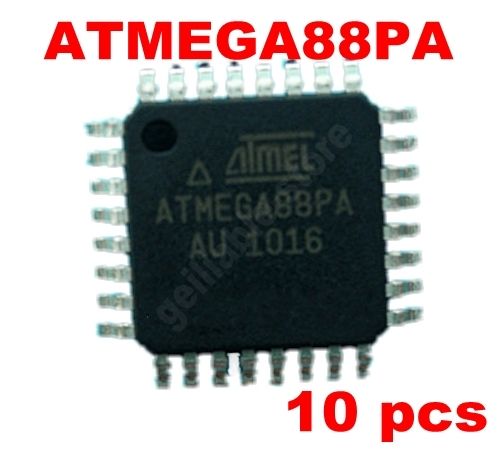 10 pcs ATmega88PA-AU ATmega88 mega88PA-AU MCU AVR TQFP-32 New - Click Image to Close